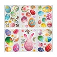 thumbnail image 2 of YingYouFu Easter Stickers for Window Door Decorations Bunny Stickers with Eggs Decals, Spring Holiday Clings for Home Office Classroom, Removable, 2 of 8