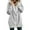 Gray, variant on Jacenvly Women Winter Coats Soft Warmth Plush Jackets for Women Solid Hooded Zipper Pocket Short Dresses for Women Casual Trendy Womens Long Sleeve Tops