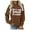 Coffee, variant on WILLBEST Hoodie Women's Casual Cherry Print Pullover Loose Fit Round Neck Long Sleeved Hoodless Fashion Hoodie Van City Hoodie