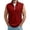 Red, variant on BVnarty Men's Summer Solid Rib Stand Collar Quarter Zip Sleeveless Tank Top Casual Athletic Street Daily Workout Leisure Wear Black XL