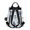 thumbnail image 2 of FORMRS Women's Travel Backpack Purse Anti-Theft Hidden Pockets Casual Shoulder Bag, White Snowman, 2 of 7