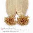 thumbnail image 5 of Benehair Real 100% Human Remy Hair Extensions Pre Bonded U Tip Hair Nail Tip Keratin Fusion Pre Bonded Blonde Thick Soft 100G, 5 of 13