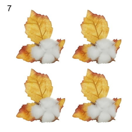 

SANWOOD Halloween Napkin Ring 4Pcs Napkin Ring Creative Exquisite Long Lasting Halloween Pumpkin Maple Leaf Napkin Buckle for Home