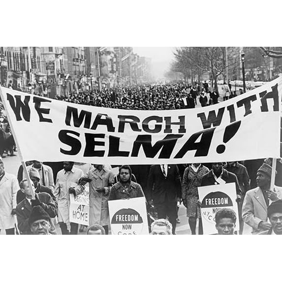 Harlem Civil Rights Parade- Fine Art Canvas Print (20" x 30")