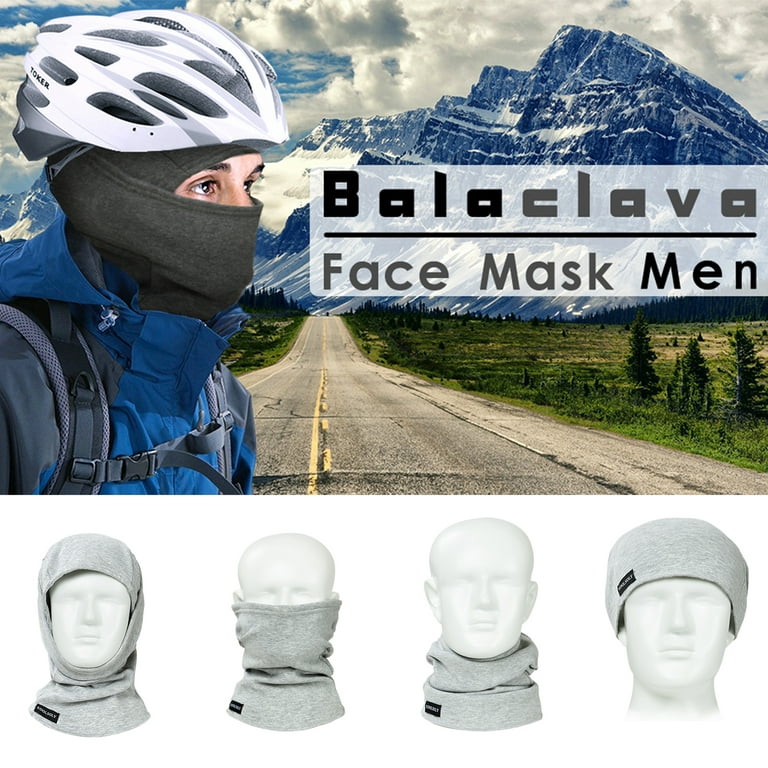 KOOLSOLY Balaclava Ski MaskWarm and Windproof Fleece Winter Sports Cap for Men Women, adult Unisex, Size: One size, Gray