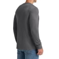 thumbnail image 3 of Iceglad Men's Henley Shirts Long Sleeve Basic Waffle Pique Pullover T-Shirt with Pocket, 3 of 9