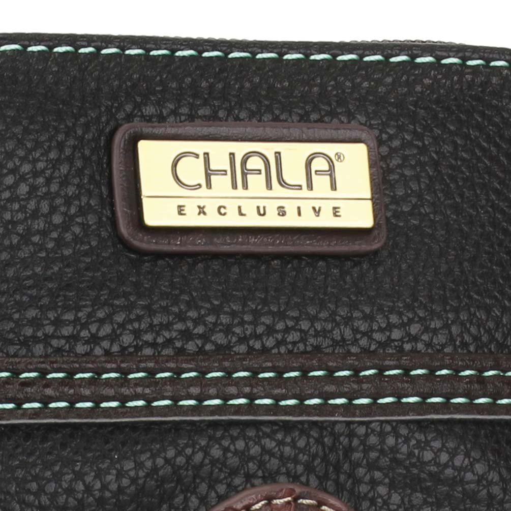 CHALA Handbag Crossbody Cell Phone Purse Women's Wristlet Handbags with Adjustable Strap- Teal Paw Print