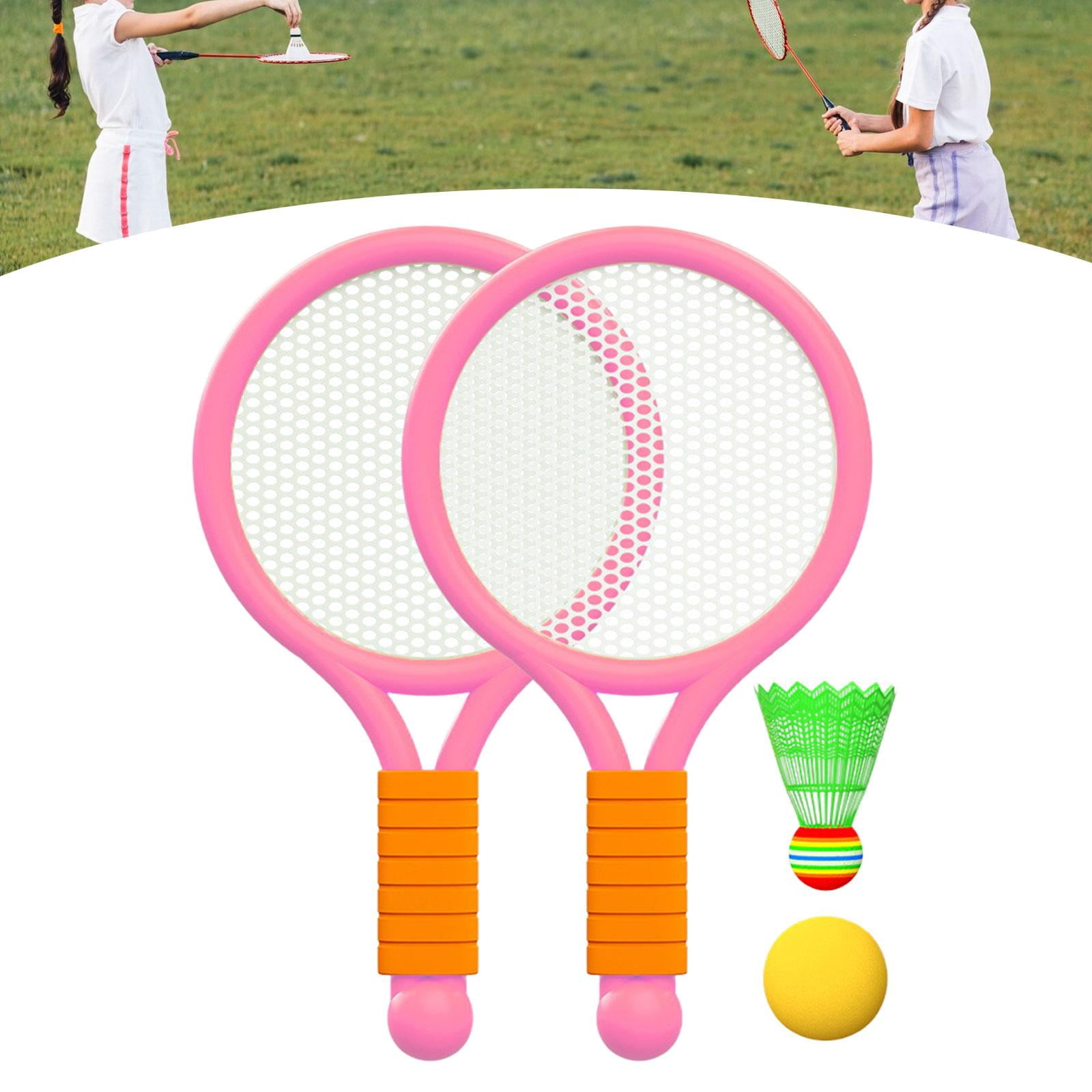 GARENDE Children Badminton Tennis Set Tennis Racket for Kids for Yard Girls Backyard Pink