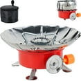 thumbnail image 2 of Réchaud à Gaz de Camping Mini Portable Réchauds de Camping en Acier Inoxydable Pliable Réchaud de Randonnée Chauffage Rapide Gril BBQ Réchaud Accessoires de Barbecue pour BBQ Randonnée, 2 of 9