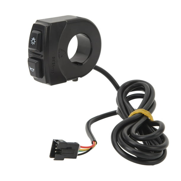 Interruptor de luz para bicicleta eléctrica DK21 1S, interruptor de luz con bocina para bicicleta eléctrica, accesorios de conversión de batería de litio para bicicleta eléctrica.
