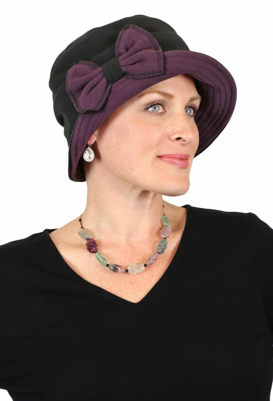 Women's Hat Fleece Cloche Ladies Winter 