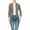 Print Black, variant on Women's Collarless Blazer Open Front Sleek 3/4 Sleeves Cardigan