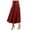 BH161 Red, variant on Curuila Womens Leather Skirts High Waist Solid Color Casual Fashion A Line Long Skirt Black Size L