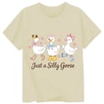 thumbnail image 3 of Tisuna Girl'S T Shirts Child Cartoon Print Short Sleeve Crew Neck Tops Trendy Kids Everyday Wear Outfits Size 1-2 Years Beige, 3 of 3