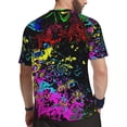 thumbnail image 4 of Colorful Paint Splatter Gym T Shirt Abstract Pattern Fashion T Shirts Man Streetwear Tshir, 4 of 5