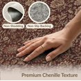 thumbnail image 6 of ODIKA 9'x12' Washable Area Rug Non-Slip, Chair-Friendly Vintage Traditional Grey Ornate Throw Maroon Round Burgandy Entryway for Dining Room, Basement, Large Office, 6 of 7