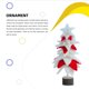 thumbnail image 4 of Bearachild Adorno para árbol de Navidad, adorno de de tamaño pequeño para el hogar, decoración de tela de fieltro, decoraciones para festivales, Kits de decoración para fiestas Blanco rojo Bearachild HA070750-01, 4 of 6