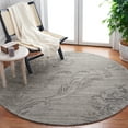 thumbnail image 2 of SAFAVIEH Jardin Salome Leaves Area Rug, Gray, 6' x 6' Round, 2 of 8