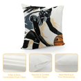 Facannap Basketball Plush Pillow Cover Zipper Closure Printed on Both