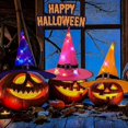 thumbnail image 2 of Halloween Decoration Led Witch Hats For Halloween Costume Cosplay Props Outdoor Tree Hanging Ornament Halloween Party Decor, 2 of 4