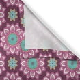 thumbnail image 3 of Ambesonne Floral Kitchen Curtains, Psychedelic Trippy Blossom, 55"x45", Eggplant Cadet Blue, 3 of 3