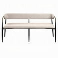 thumbnail image 6 of ACME Jaramillo Bench, Beige Chenille & Black Finish, 6 of 8