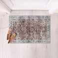 thumbnail image 6 of CAMILSON Oriental Retro Persian Traditional Vintage Distressed Non-Shedding Indoor Area Rug(4005-Red 2x3), 6 of 9