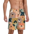 thumbnail image 2 of Easygdp Colorful Dogs Men's Short Pajama Pants, Sleep Shorts, Household Pants, Casual Pants with Pockets - X-Large, 2 of 9