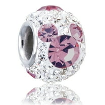 Disney Stainless Steel Mickey Crystal June Birthstone Bead Charm