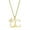 Gold C, variant on Women Stainless Steel Personalized Hip Hop Custom Name Laterally Hollow Flower Pattern Carved Initial 26 Alphabet Capital Letter Necklace D