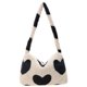 thumbnail image 1 of Qarigey Exquisito bolso con estampado de flores y corazones, bolsos casuales de felpa de primera calidad para mujer, bolsos de hombro Bolsas de mensajero y de hombro Beige, 1 of 6