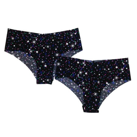 Sexy Illusions Seamless Cheeky Panty 2 Pack Black Multi