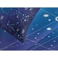 thumbnail image 4 of Ambesonne Astrology Quilted Bedspread Set 3 Pcs, Constellation Zodiac, Queen Size, Dark Blue, 4 of 5