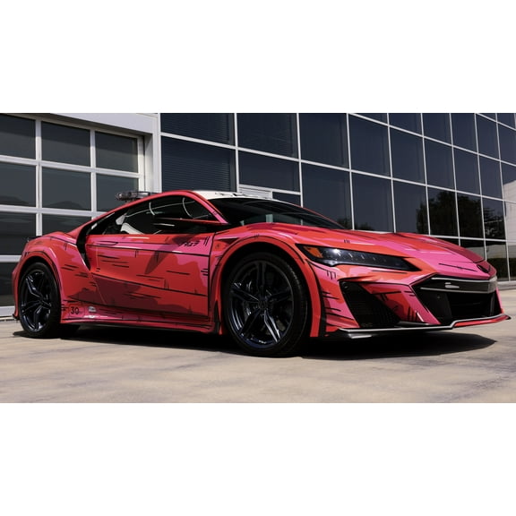 2023 Acura Nsx Type S Indycar Pace Car Wall Art Print Poster