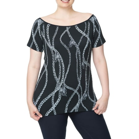 - Under Control Women's Plus Super Soft Lux Seamless Active Off the Shoulder Knit Top