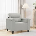 thumbnail image 1 of vidaXL Sofa Chair Light Grey 60 cm Microfibre Fabric, 1 of 5