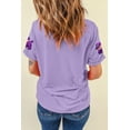thumbnail image 3 of Women's Wisteria Sequin Balloon Puppy Graphic Mardi Gras Tee | [ZhiHiMeRi] | (US 20-22)2XL, 3 of 5