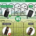 thumbnail image 6 of AMAGABELI 6 Panels Decorative Garden Fences and Borders for Dogs 18in(H)×7ft(L) No Dig Metal Fence Panel Garden Edging Border Fence for Animal Barrier Fencing for Flower Bed Yard Small, 6 of 9
