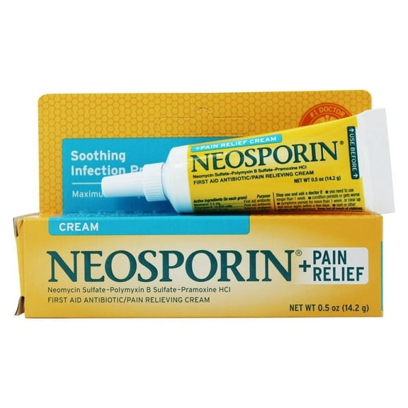  pain Relf Crm Size .05z  pain Relf Crm .05z, Neosporin   Pain Relief, Maximum Strength Pain Relief Cream / First Aid Antibiotic, Soothes Painful Cuts,.., By Neosporin