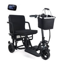 Mujocooker Mobility Scooter for Senior, 3 Wheel Electric Scooter with Automatic Cruise Control, 3 Speed Modes