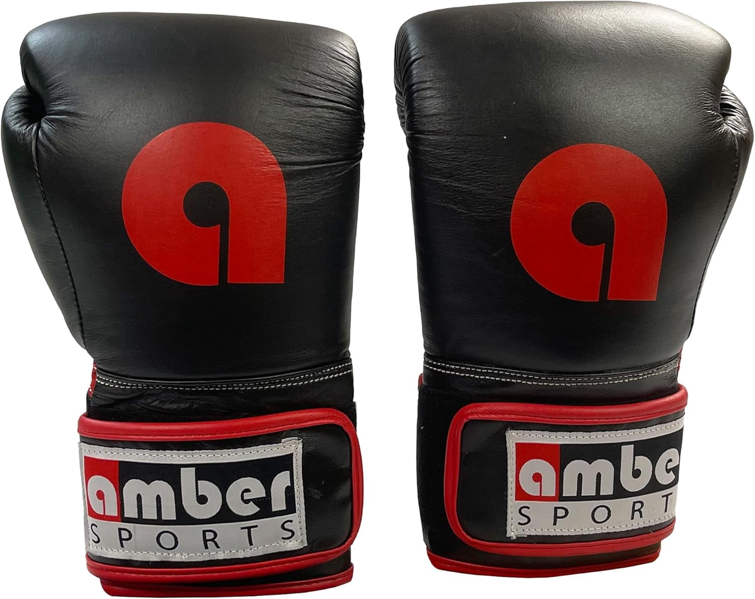 Professional Hook and Loop Leather Training Boxing Gloves, Durable Top-Grain Leather, Multi-Layered Foam, Pre-Curved Design, Ideal for Boxing, Kickboxing, Muay Thai, Sparring, 16oz