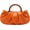 Orange, variant on Women's Ruched Small Handbag Clutch Purse Dumpling Pouch Bag