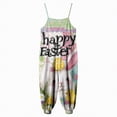 thumbnail image 5 of mgoYE Girls Clothes Size 6 Easter Day Outfit for Toddler Girls Jumpsuit Romper Spring Summer Outfit with Pockets(Light Yellow,3-4 Years), 5 of 6
