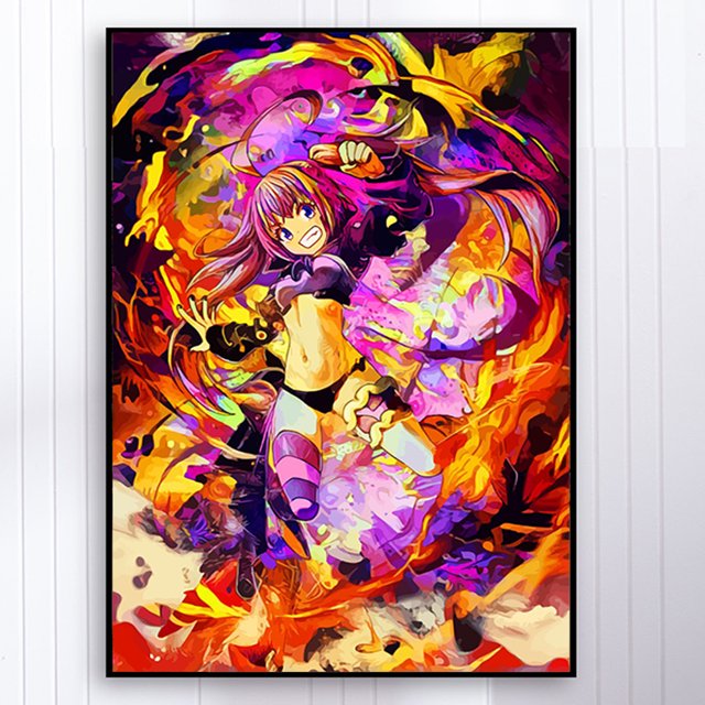 Cuadros Decorativos 5D bricolaje taladro redondo completo diamante pintura Demon Slayer Kit decoración del hogar (ZQ256) Wdftyju de costura negro 4 estilos
