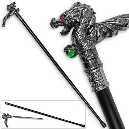 Breath of the Dragon Wild Fighting Cane Sword Steel (Best Quality Sword Cane)