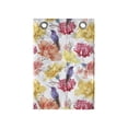 thumbnail image 1 of Vintage Hanging Pocket Organizer, Nostalgic Colorful Exotic Flowers Bloom and Hummingbirds, Printed Polyester Storage Bag with Pockets, 14" x 20", Salmon Blue Violet, 1 of 2