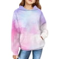 thumbnail image 2 of EnJoCho Chandail à Capuche pour Filles, Printemps Automne Hiver, Imprimé Rétro, Manches Longues, Confortable, Mignon, 2 of 7