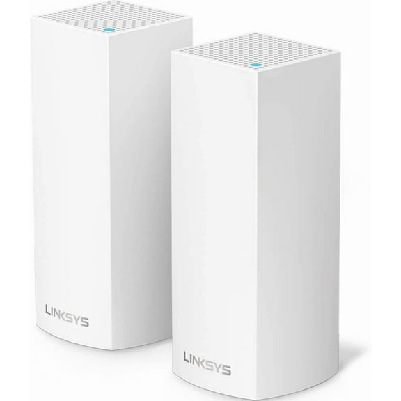 Linksys WHW0302 Velop Wireless AC-2200 Tri-Band Whole Home Mesh Wi-Fi System, White 2 Pack