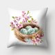 thumbnail image 1 of Funda de cojín para decoración del hogar de piel de melocotón con corona de acuarela de conejito de Pascua Wmkox76yii hfskjfh69, 1 of 2