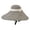Beige, variant on Women's Striped Sun Hat Wide Brim Bow Detail Foldable UV Protection Adjustable Chin Strap for Beach Travel and Outdoor Activities Hat